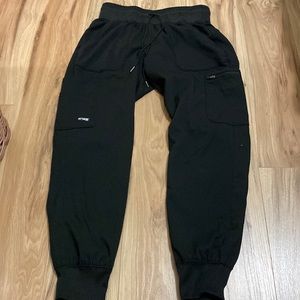 Grey’s anatomy small petite black jogger scrubs
